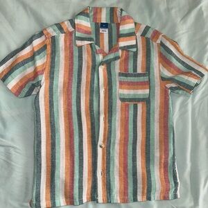 Old Navy Toodler Boy Textured Striped Dobby Shirt